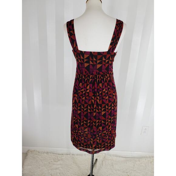 APT 9 Women's Multicolor Fit & Flare Sleeveless Sheer Dress Sz S - Picture 4 of 9